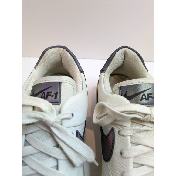Nike AF1 Sage Low Spruce Aura Leather AR5409-003 Women 10 / Men 8.5 Iridescent - Picture 5 of 12